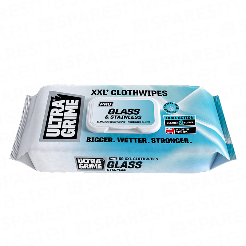 UltraGrime PRO Glass & Stainless Clothwipes